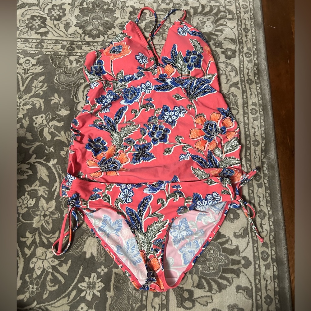 Motherhood Maternity Pink Floral Bikini